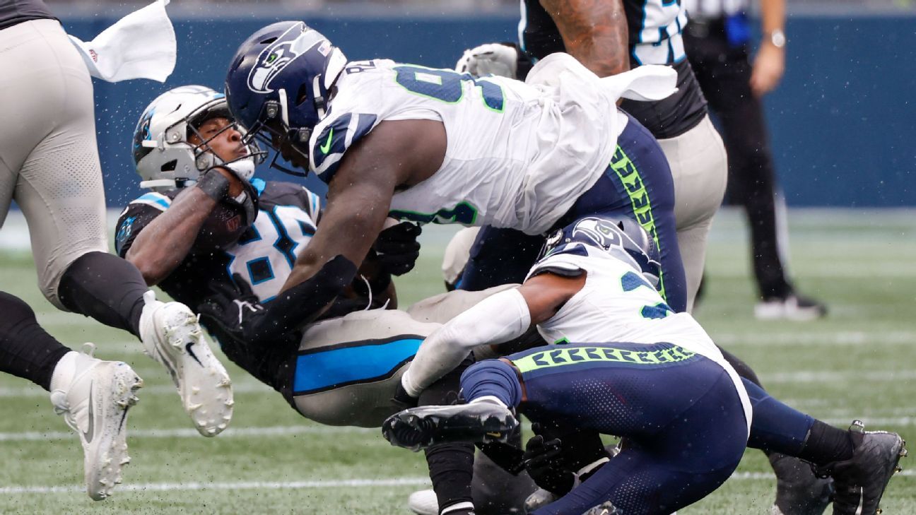 A weak spot last year, the Seahawks' run defense is much improved