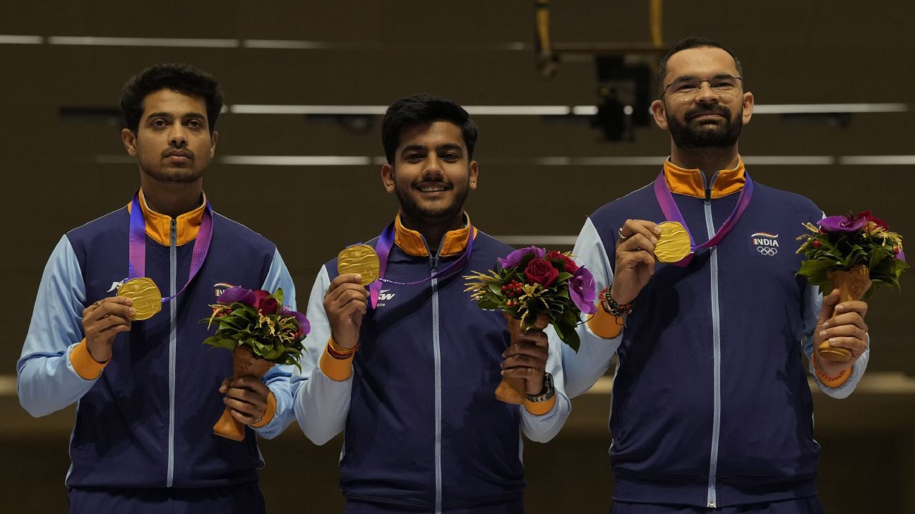 Asian Games: India win gold in men's 50m rifle 3P, silver in women's ...