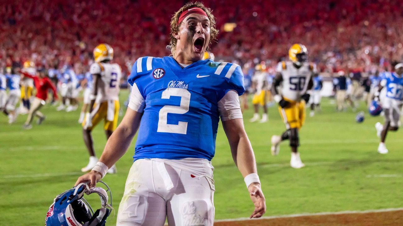 College football 2024 Week 7 schedule Ole Miss at LSU ESPN