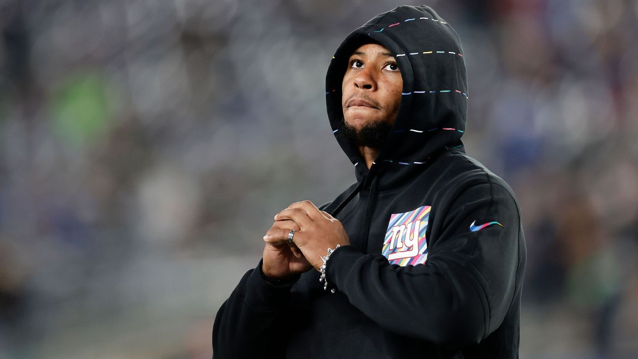 Saquon Barkley injury status: Giants RB officially inactive for Week 4 vs.  Seahawks - DraftKings Network