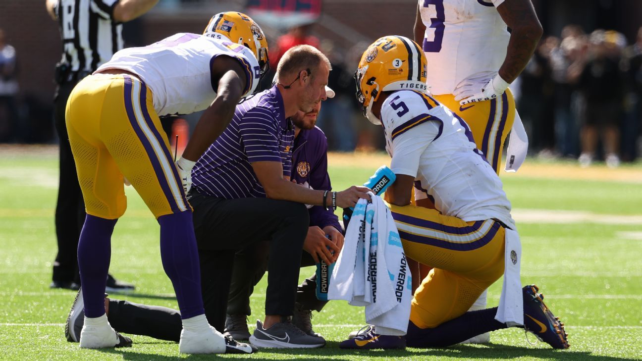 LSU's Daniels is 'full go' after hard hits vs. Mizzou