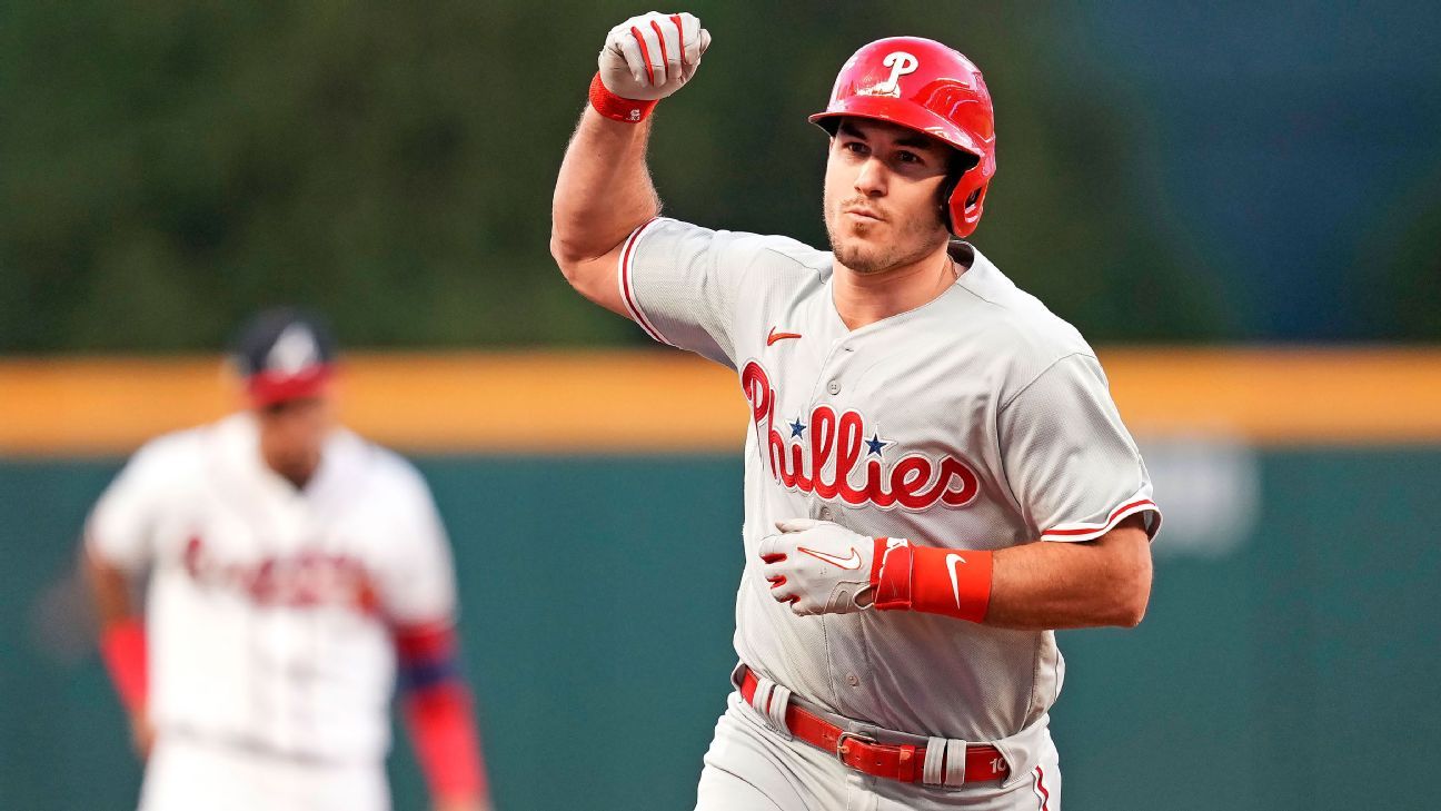 Phillies catcher J.T. Realmuto off IL after meniscus recovery - ESPN
