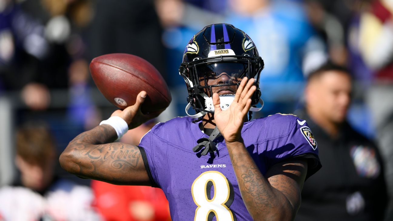 Lamar Jackson scores rushing, throwing TDs early vs. Lions ESPN