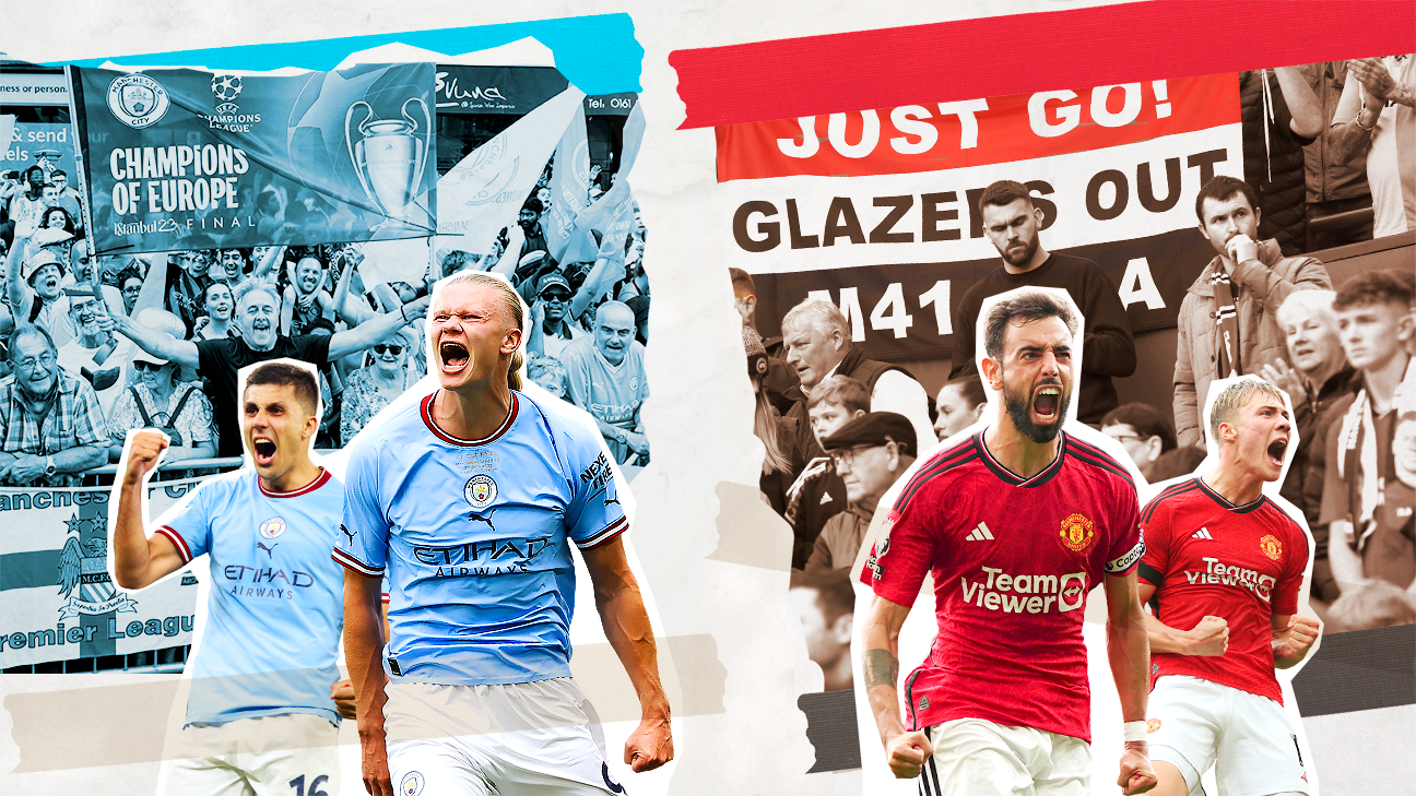 Tale of two Manchesters: City, United's ever-changing rivalry and the roots that bind them