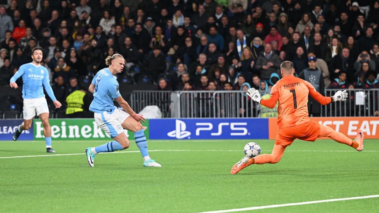 Manchester City caminha para as oitavas de final da Liga dos Campeões