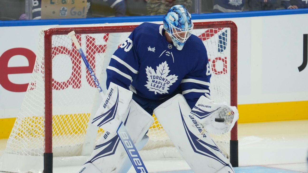 Maple Leafs minus ailing Woll for loss in opener