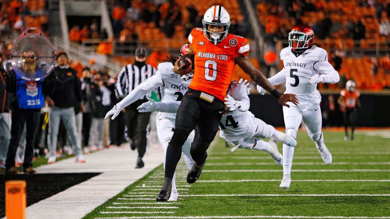 Oklahoma State rides surging RB Ollie Gordon into Bedlam - ESPN