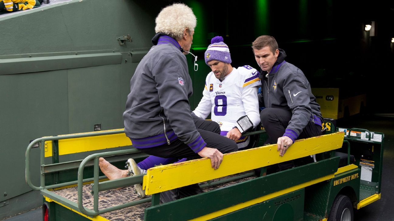 Kirk Cousins ​​van de Vikingen scheurde zijn achillespees en miste de rest van het seizoen