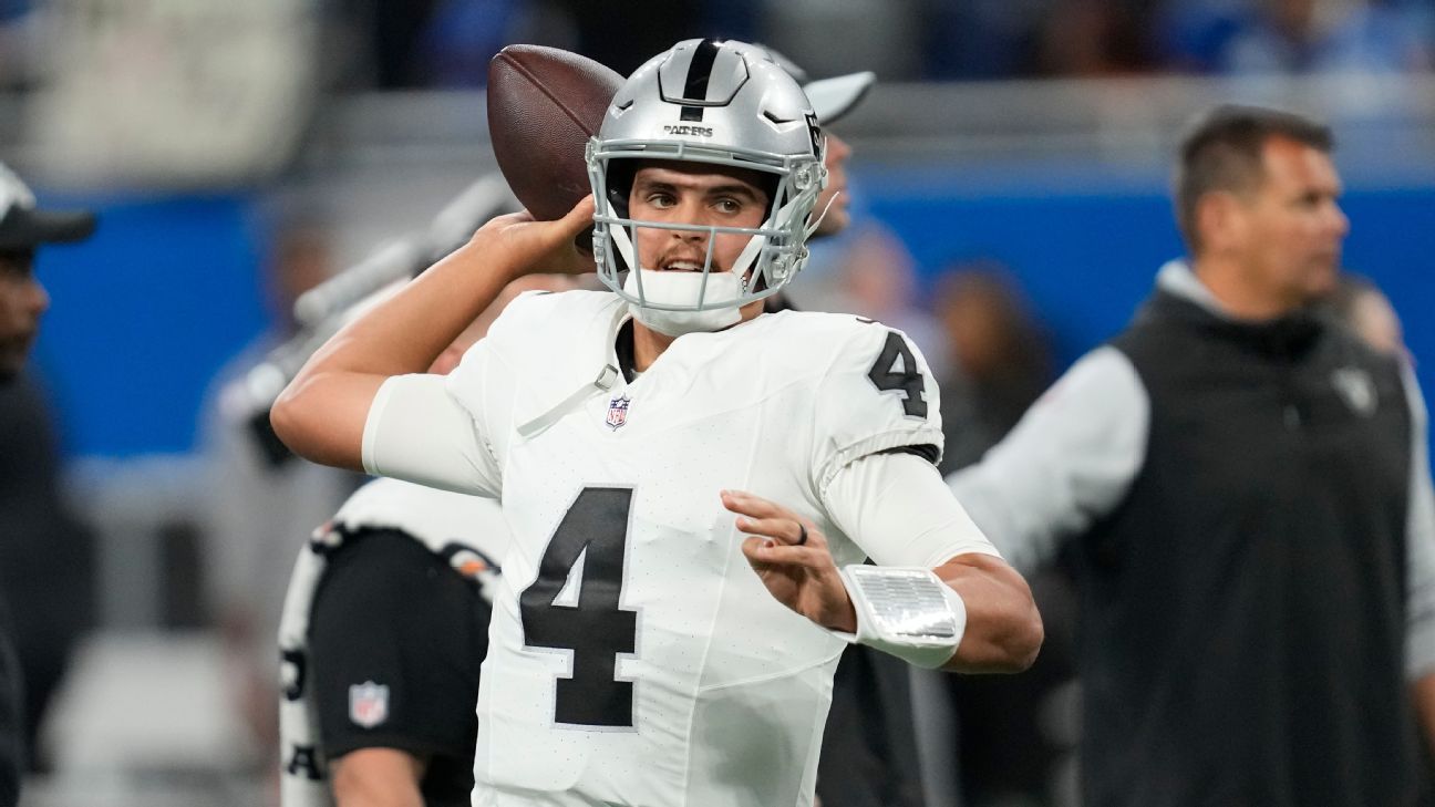 Jimmy Garoppolo, banco dos Raiders, para iniciar Aidan O’Connell no QB