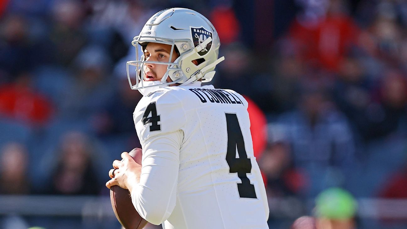 Aidan O'Connell, nuevo quarterback titular para Raiders ESPN