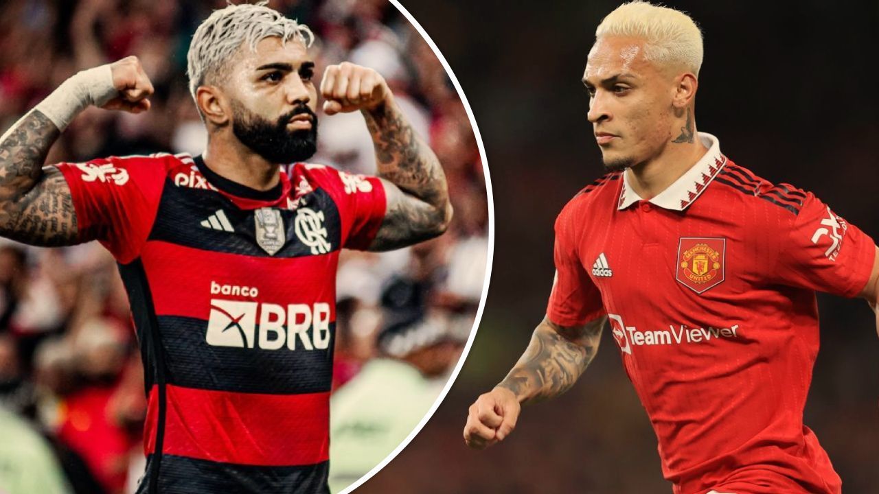 Manchester United quer Gabigol e avalia oferecer Antony em troca ao Flamengo, diz jornal inglês