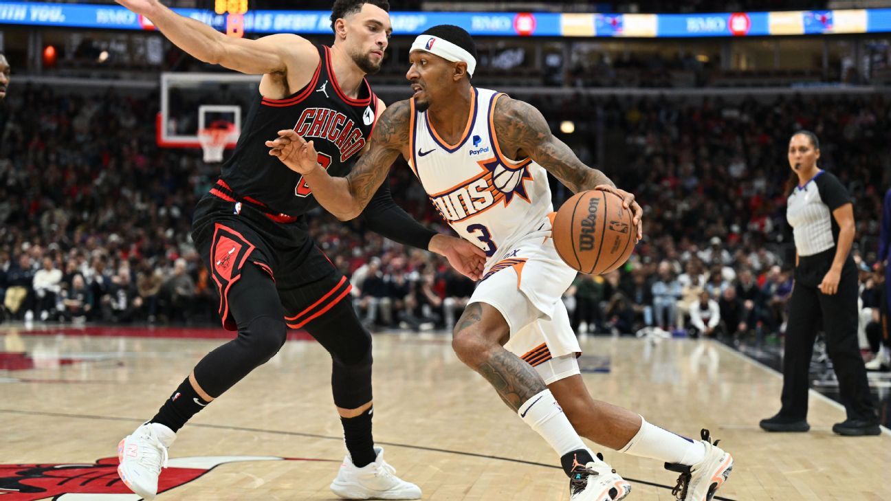 Suns' Bradley Beal scores 13 in season debut after back injury - ESPN