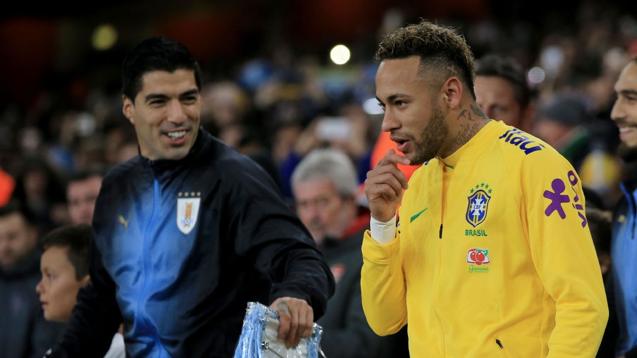 Neymar manda recado a Suárez após hat-trick de ex-Barcelona em Botafogo 3 x 4 Grêmio; veja