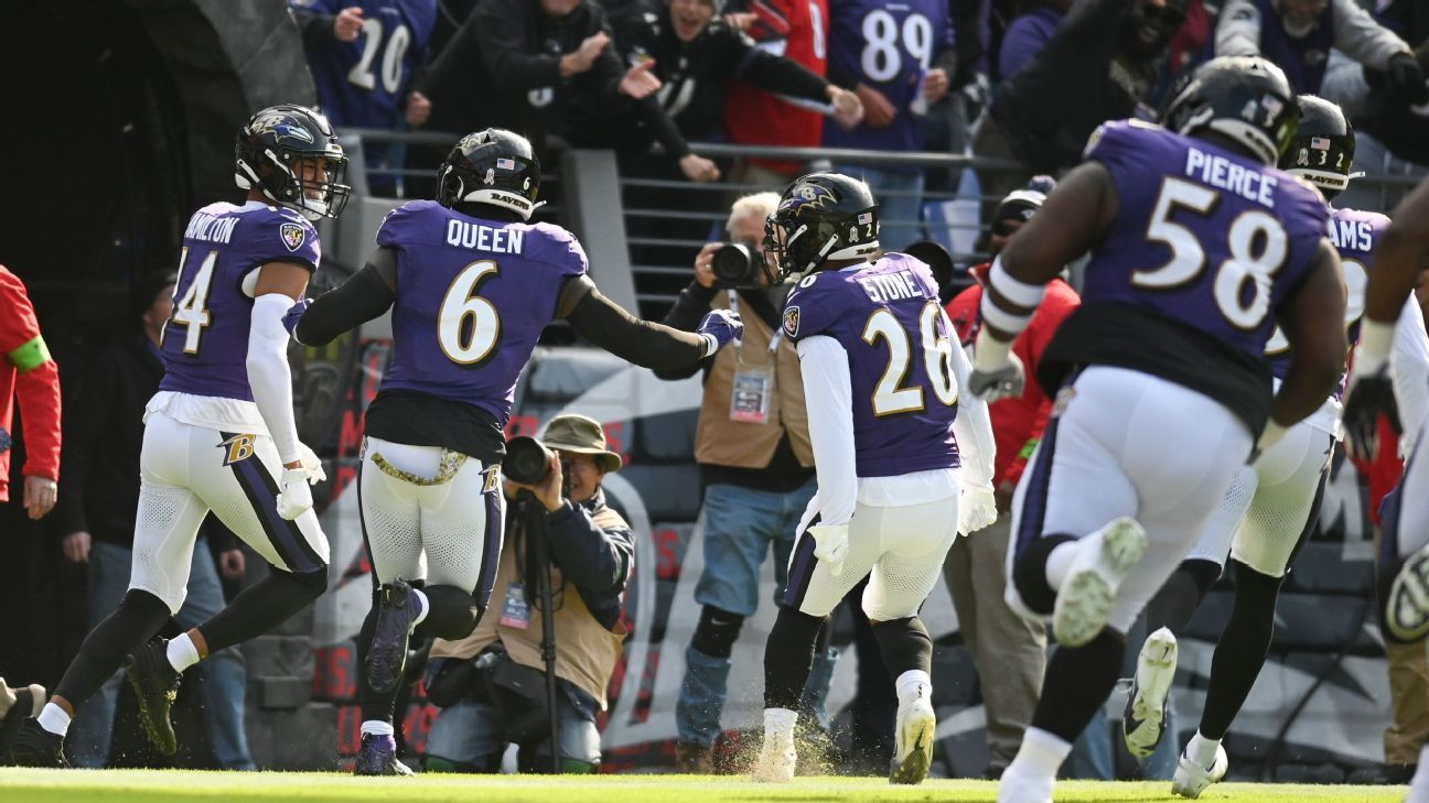 I Ravens segnano contro in Big-Six  Deshaun Watson, Browns