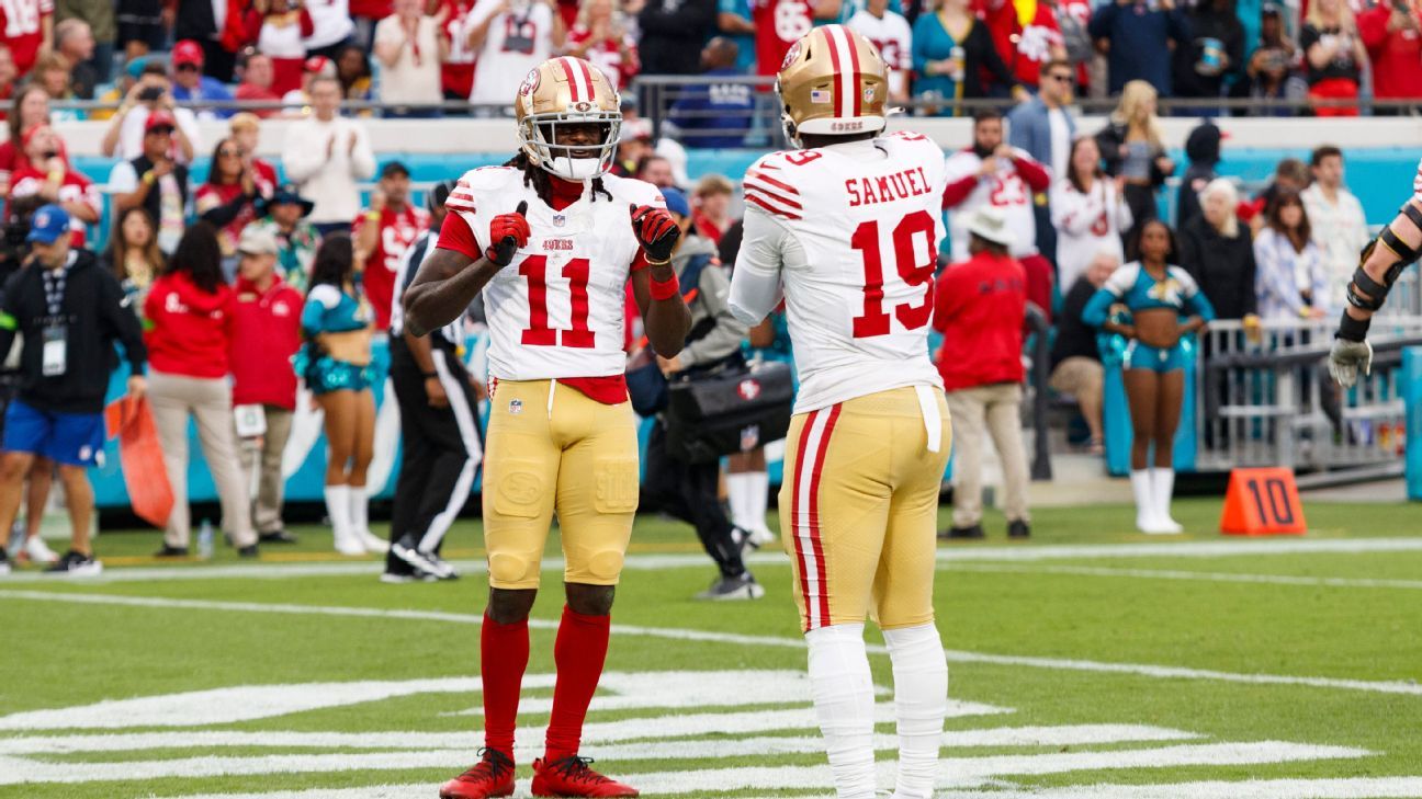 What's next for 49ers receivers Brandon Aiyuk, Deebo Samuel and Ricky Pearsall?