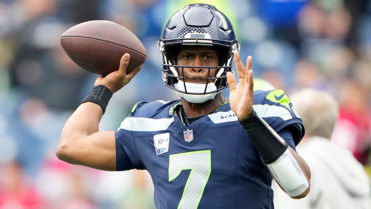 Fontes – Geno Smith quer jogar, mas Seahawks testará o QB antes do jogo