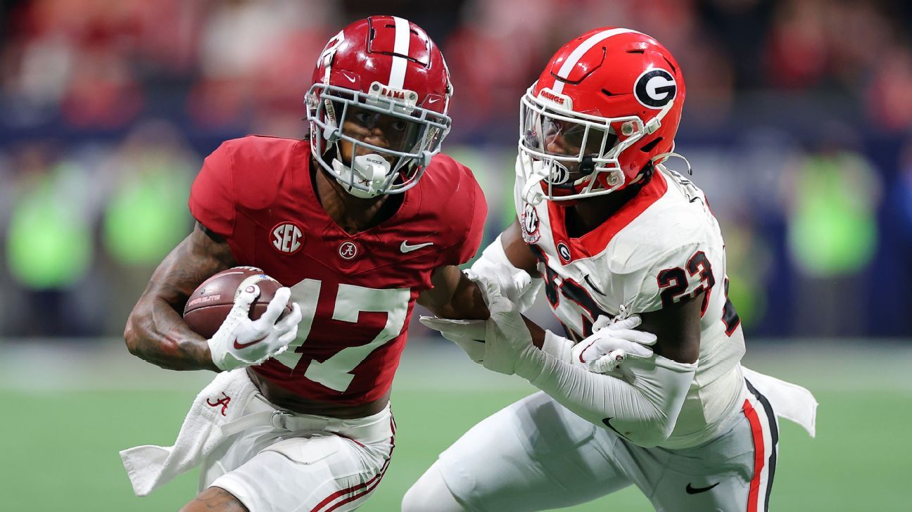 College football 2024 week 5 schedule at Alabama ESPN