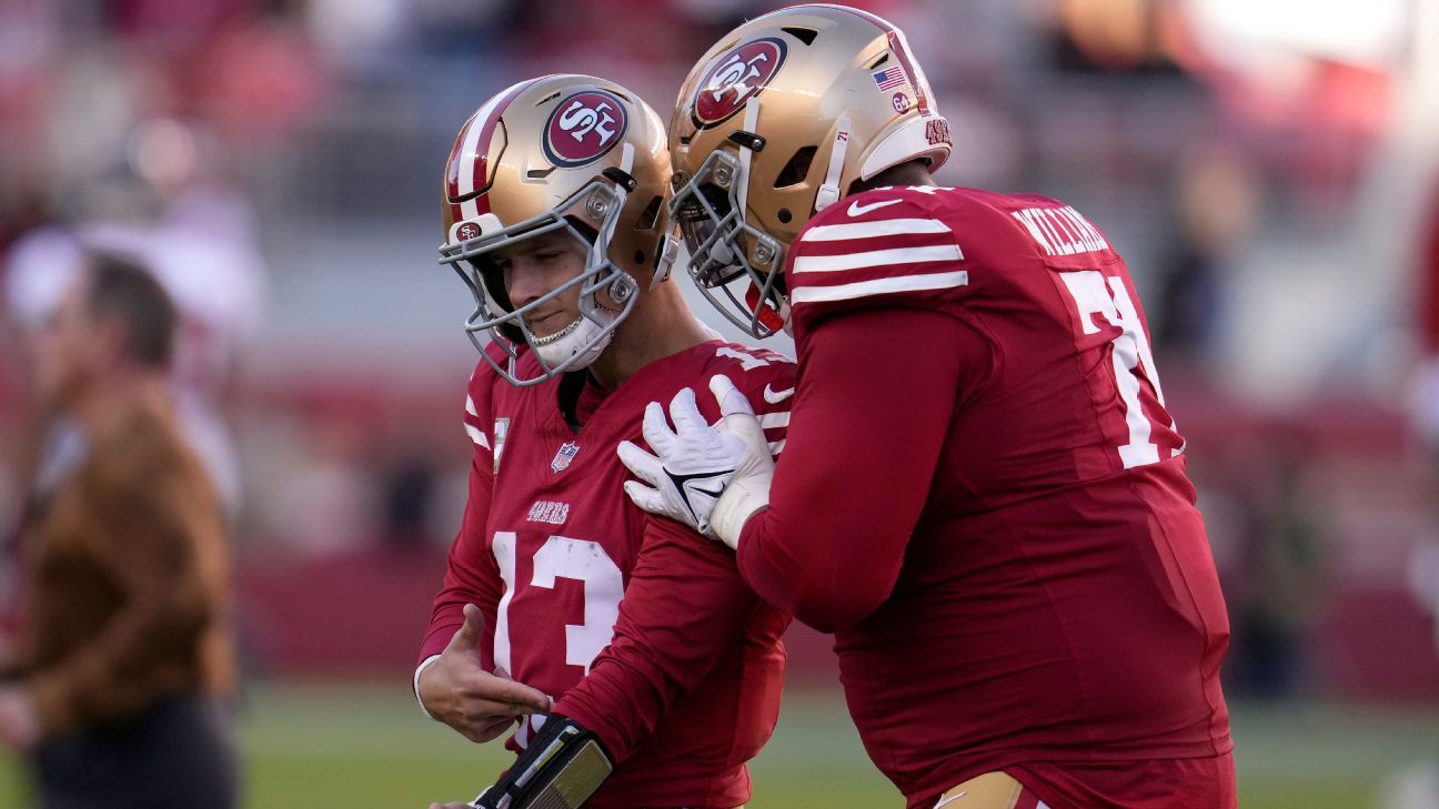 49ers LT Trent Williams lauds QB Brock Purdy 'Made of the right