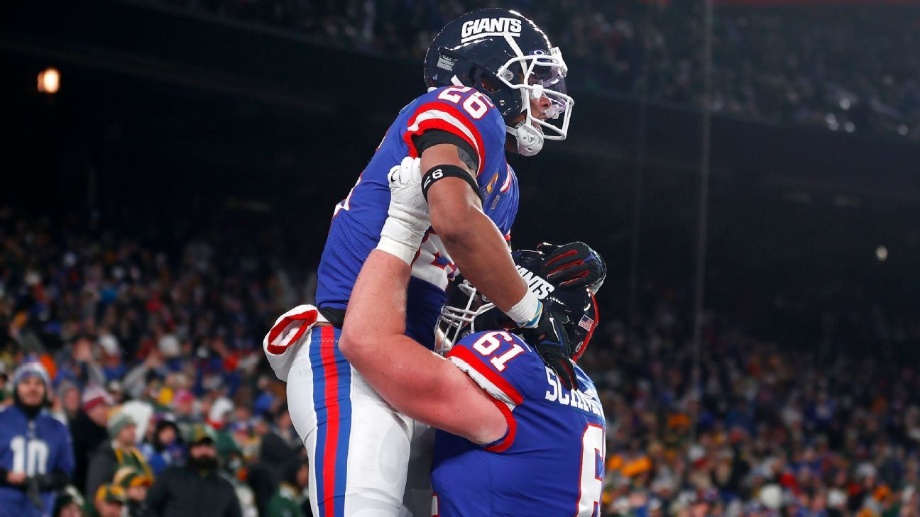 I Giants hanno battuto Packers con un field goal all’ultimo secondo per la terza vittoria consecutiva