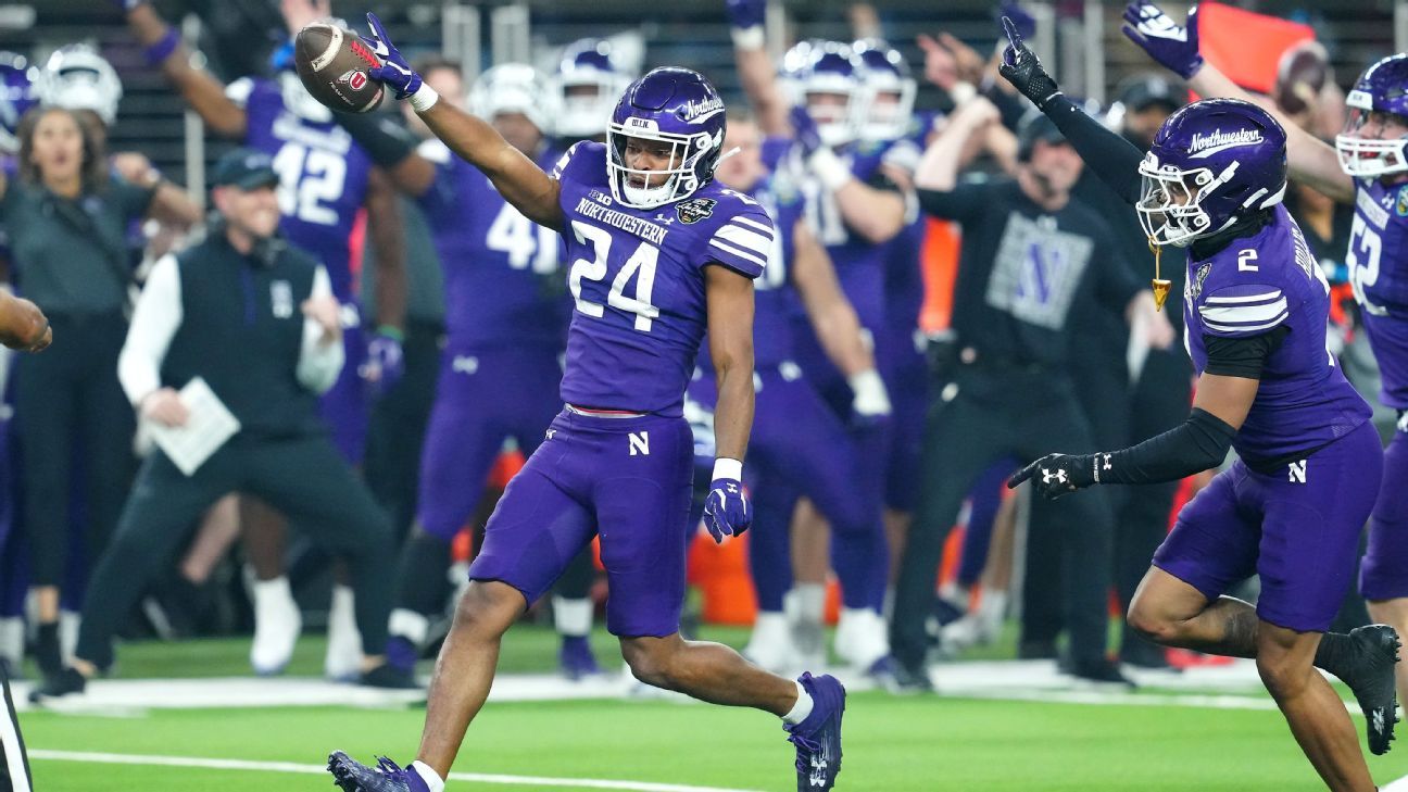 Northwestern caps season with Vegas Bowl win