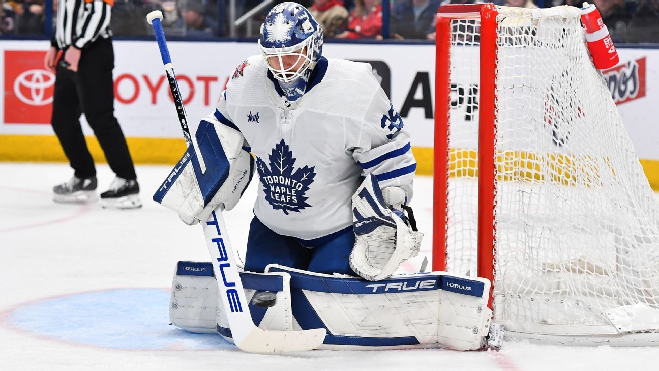 Toronto Maple Leafs send goaltender Ilya Samsonov to AHL ESPN
