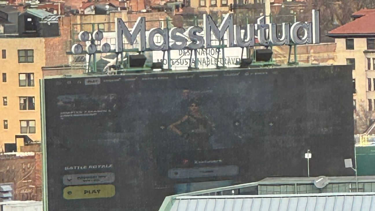 Fenway Park jumbotron hosts offseason Fortnite game ESPN