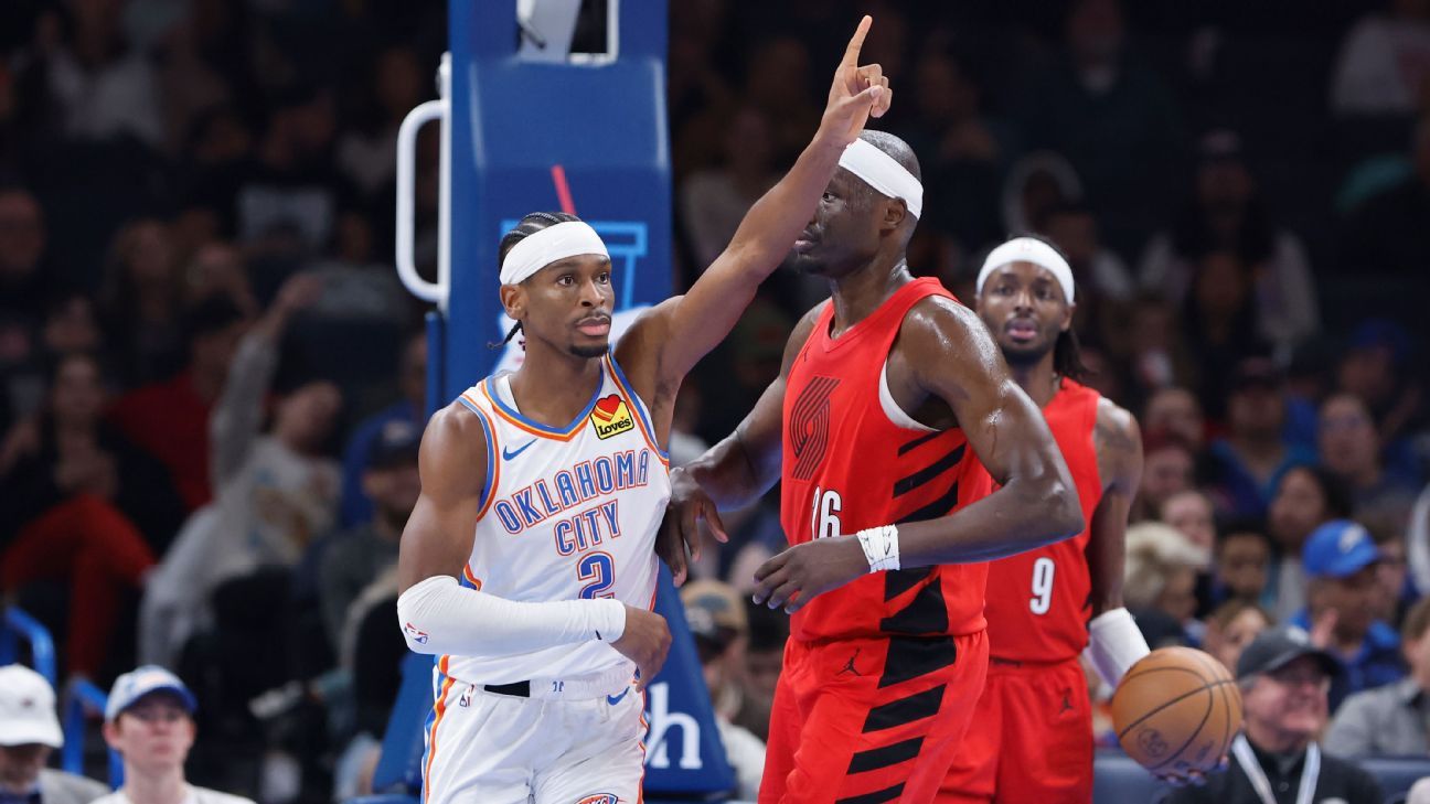 The Thunder versloeg de Trail Blazers met 62 runs en behaalde de grootste overwinning in de franchisegeschiedenis