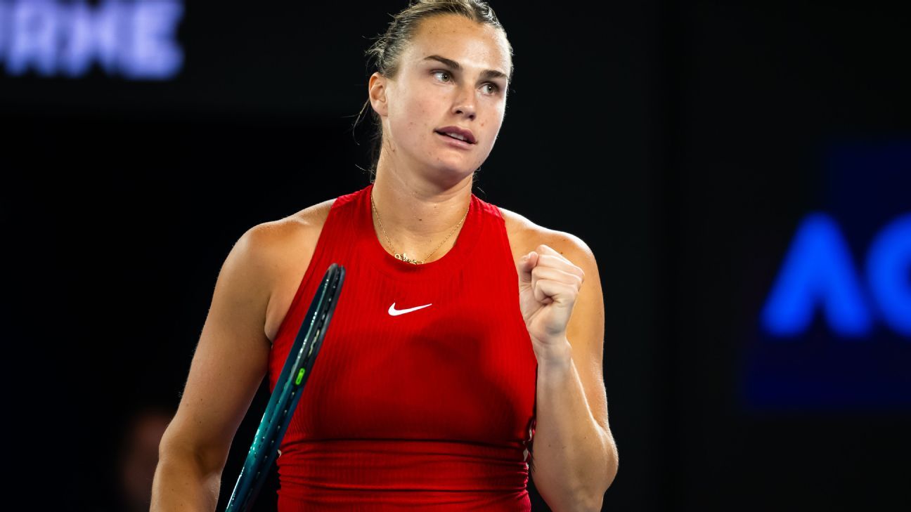 A dream start: Sabalenka has taken a steady step in her Australian Open