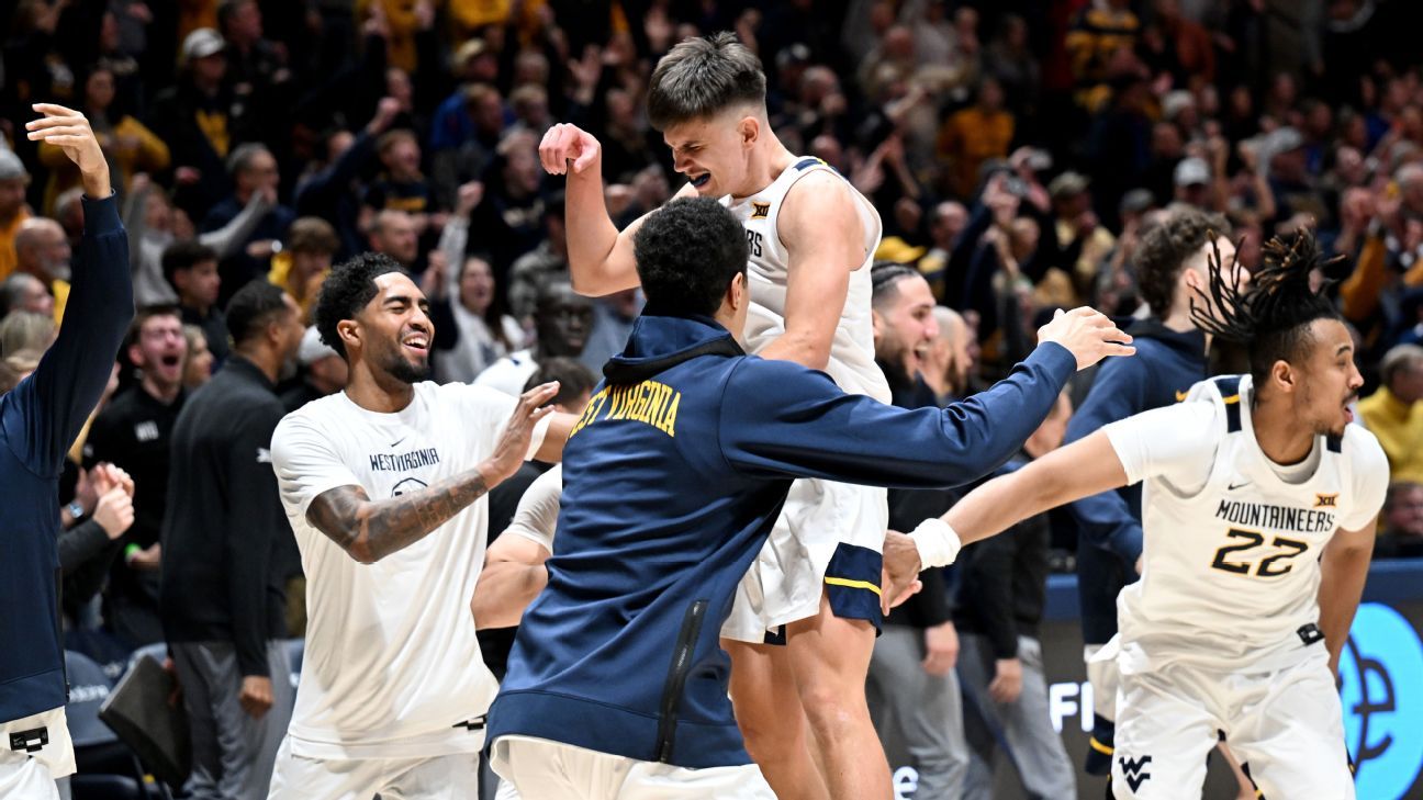 West Virginia defeats No. 3 Kansas in upset in Morgantown