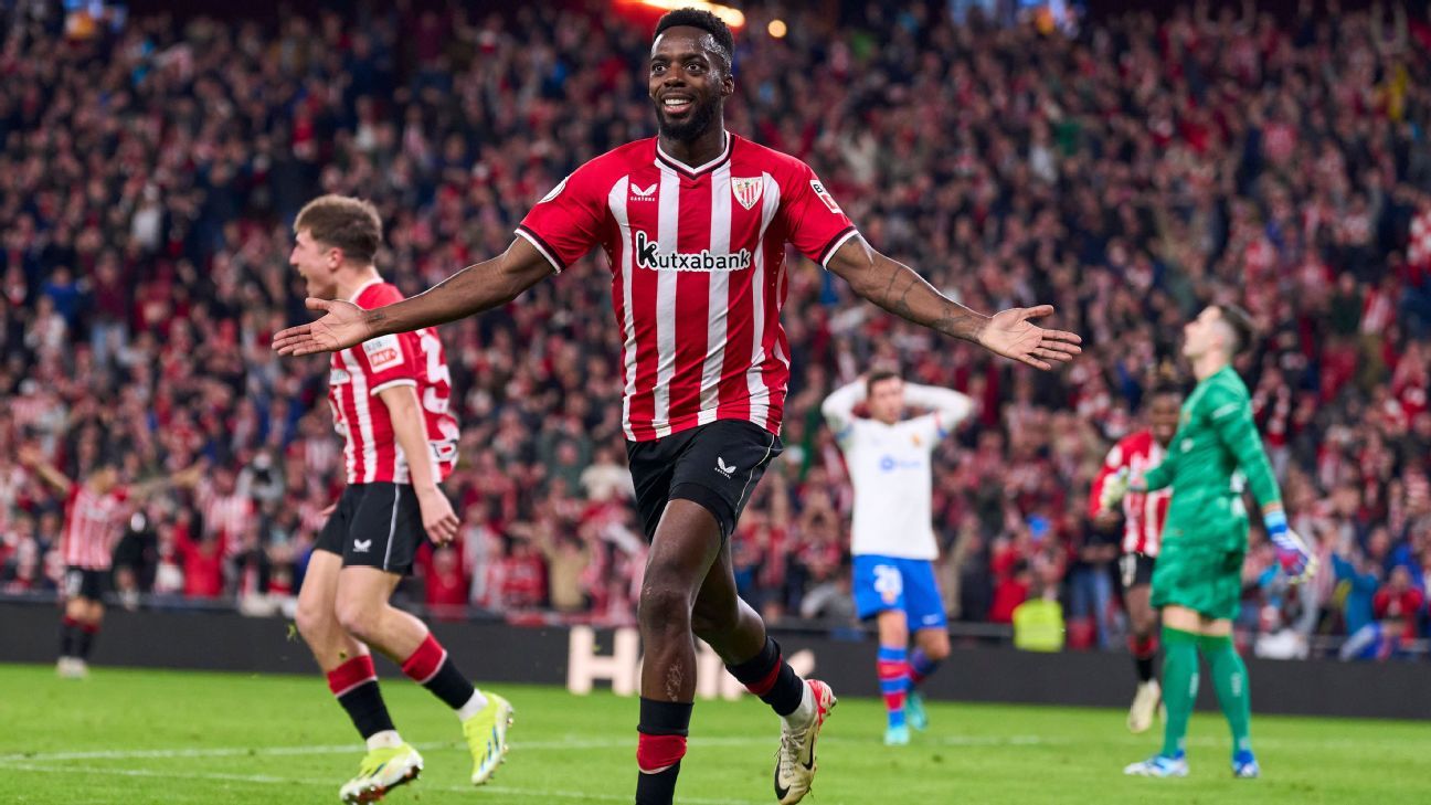 Williams scores on return from Africa Cup to help Athletic beat Barcelona  in Copa