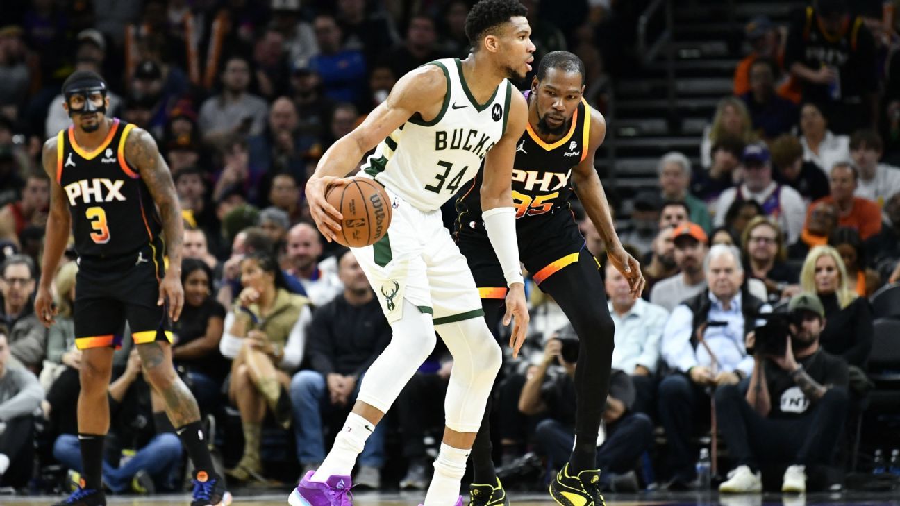 Durant wint van Antetokounmpo, Bulls winnen na comeback 23 punten, Irving  en Doncic te sterk voor Nets - ESPN