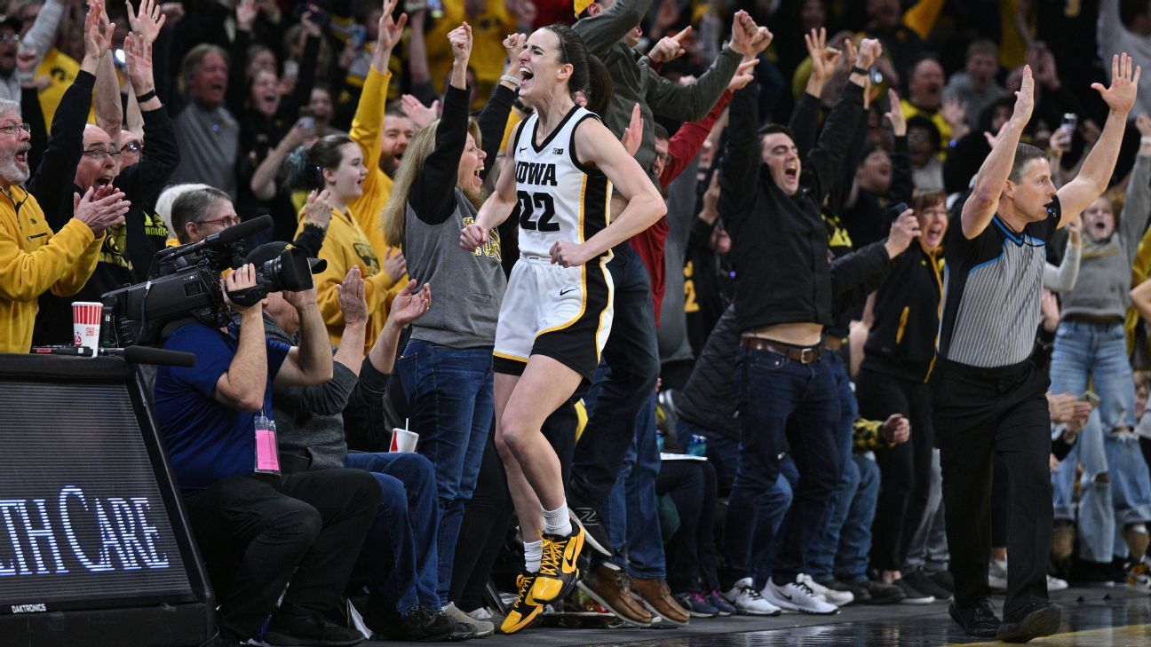 Iowa’s Caitlin Clark breaks NCAA girls’s hoops scoring document