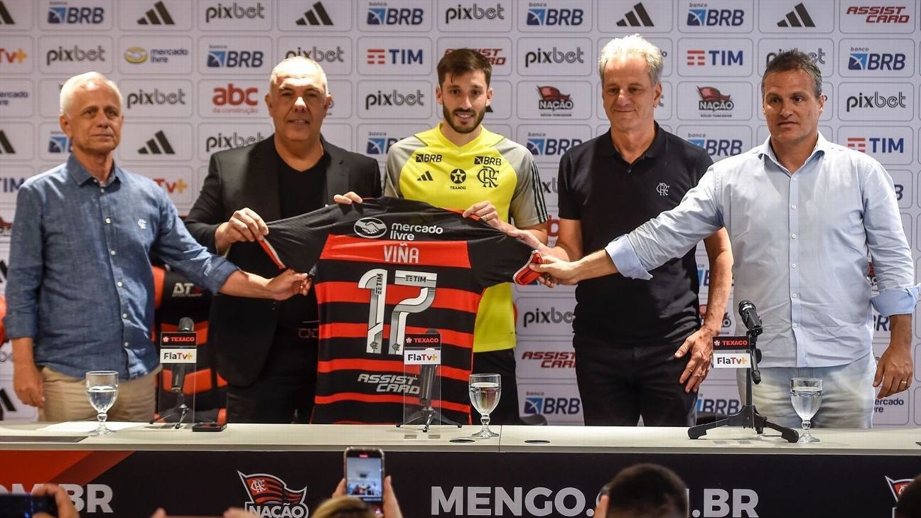 Viña esclarece declaração anterior ao chegar no Flamengo sobre retorno ao Palmeiras