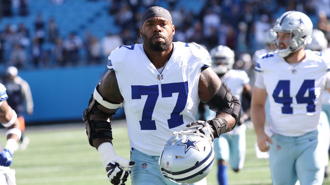 El OT de los Cowboys, Tyron Smith, firma un contrato de un año con los Jets, dicen las fuentes