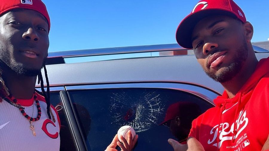 Memorable Foul Ball by Elly De La Cruz Smashes Hunter Greene’s Car Window During Spring Session