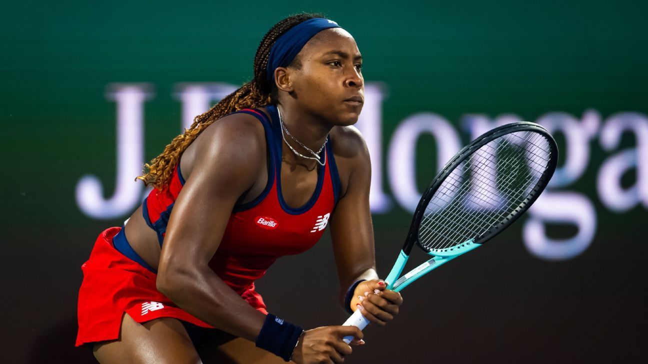 Coco Gauff chega às quartas de final de Dubai depois discutir com o perito