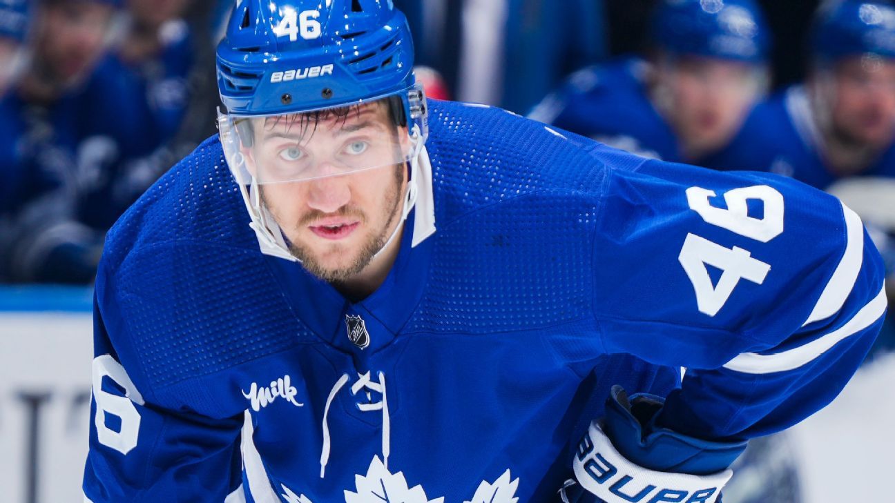 Ilya Lyubushkin blessé à son retour aux Maple Leafs de Toronto