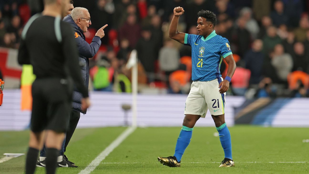 Manchester United Reconhece e Agradece Endrick Após Vitória do Brasil sobre a Inglaterra
