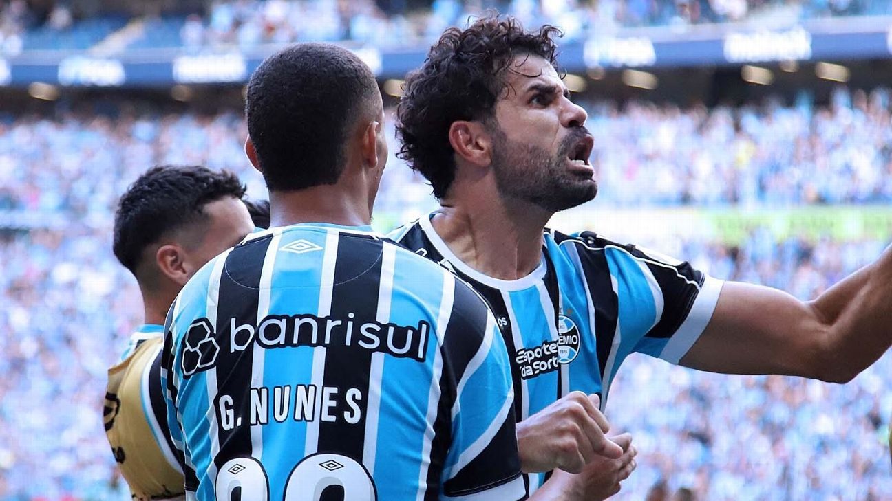 Diego Costa decide, Grêmio conquista hepta gaúcho e Renato Gaúcho faz história