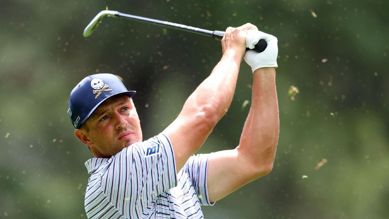 Bryson DeChambeau lidera Scottie Scheffler por 1 no Masters