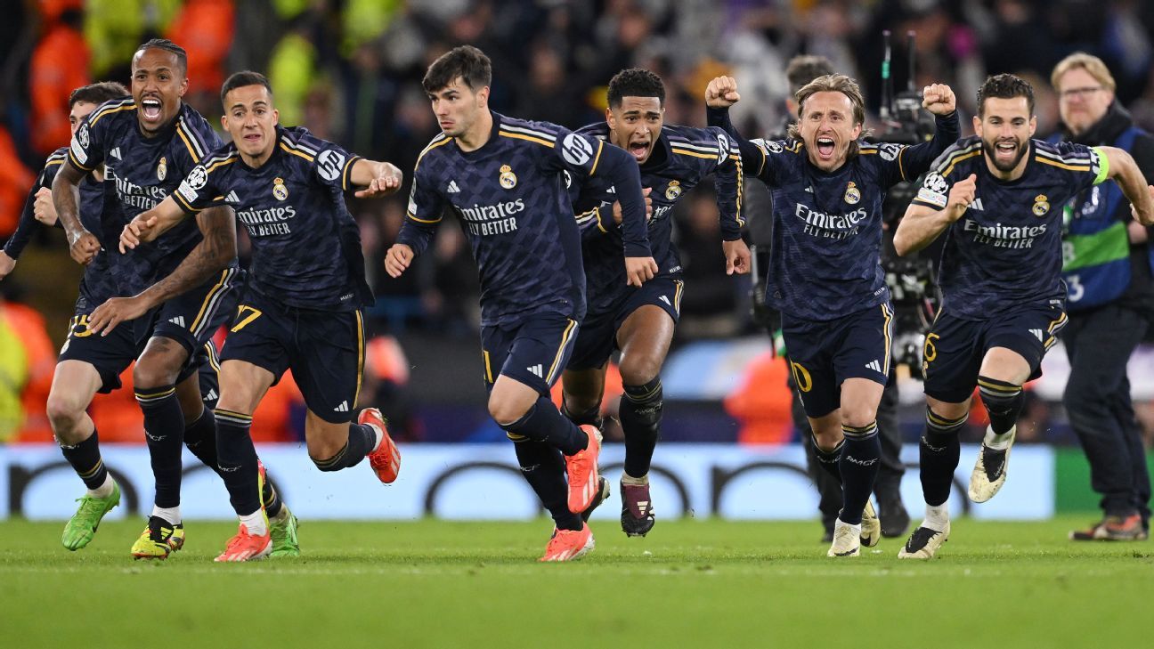 Grâce à Rodrygo, Lunin et Rudiger, le Real Madrid a éliminé Manchester City aux tirs au but et se retrouve en demi-finale de la Ligue des Champions.