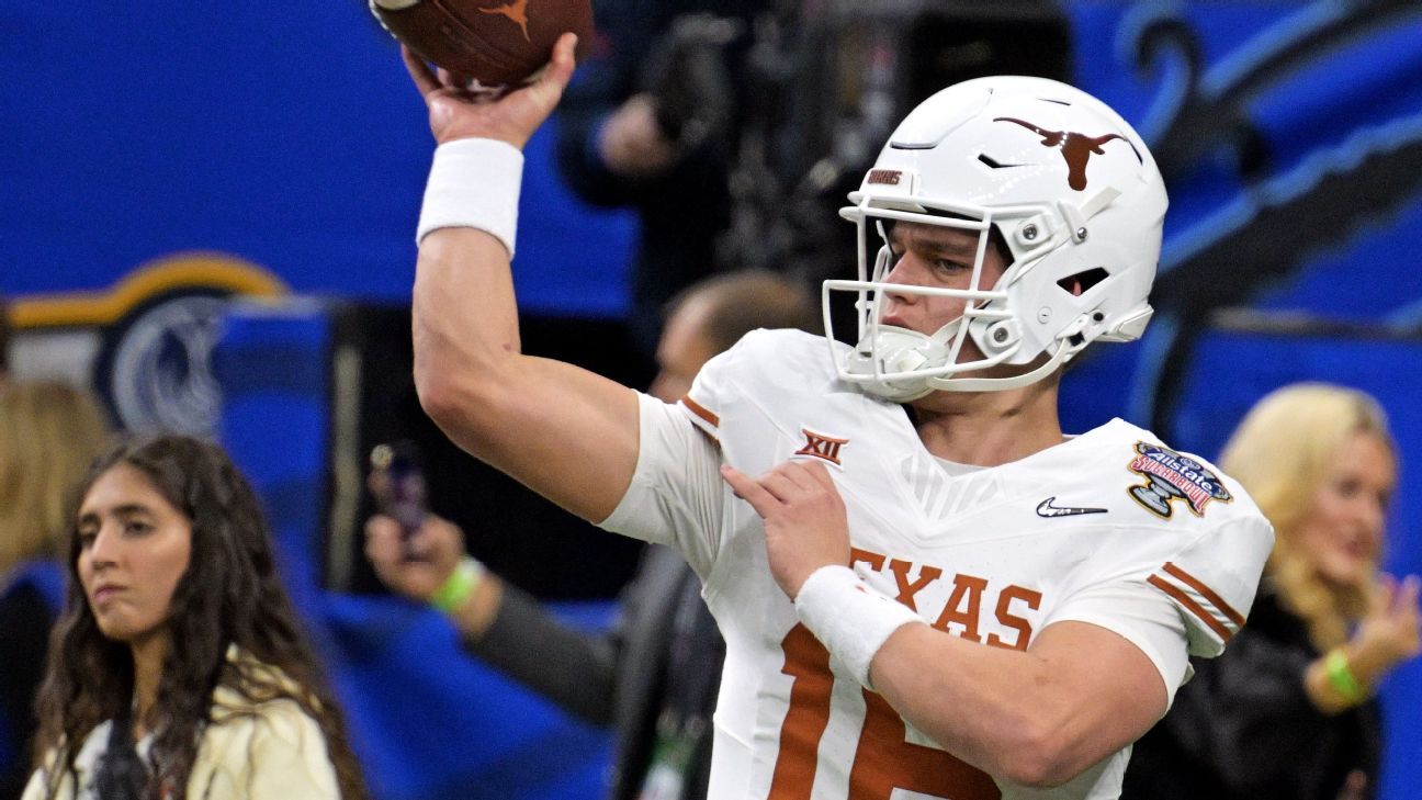 Arch Manning schittert in de lentewedstrijd van de Texas Longhorns