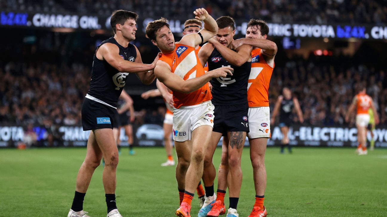 AFL: GWS captain Toby Greene suspended, Jesse Hogan cleared - ESPN