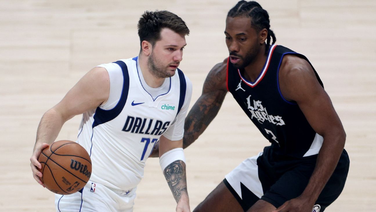 Doncic brilha, Mavericks batem Clippers e empatam série nos playoffs da