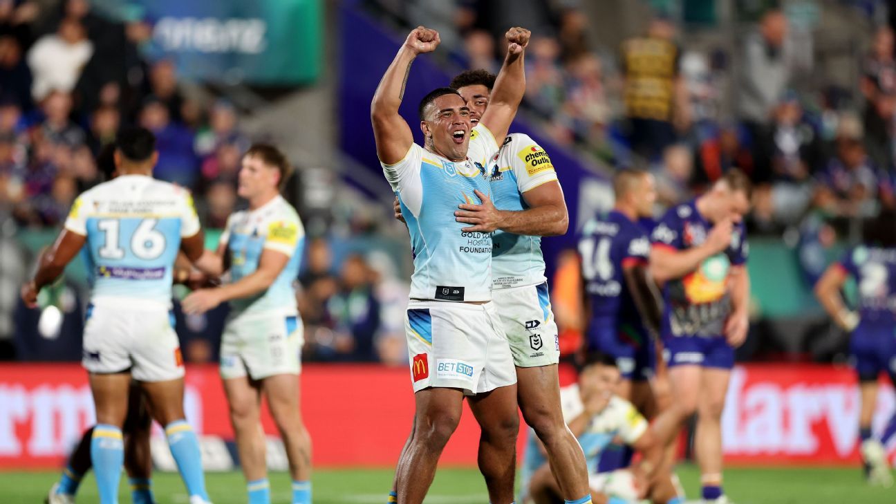 Des drought over as Titans stun Warriors on Anzac Day ESPN