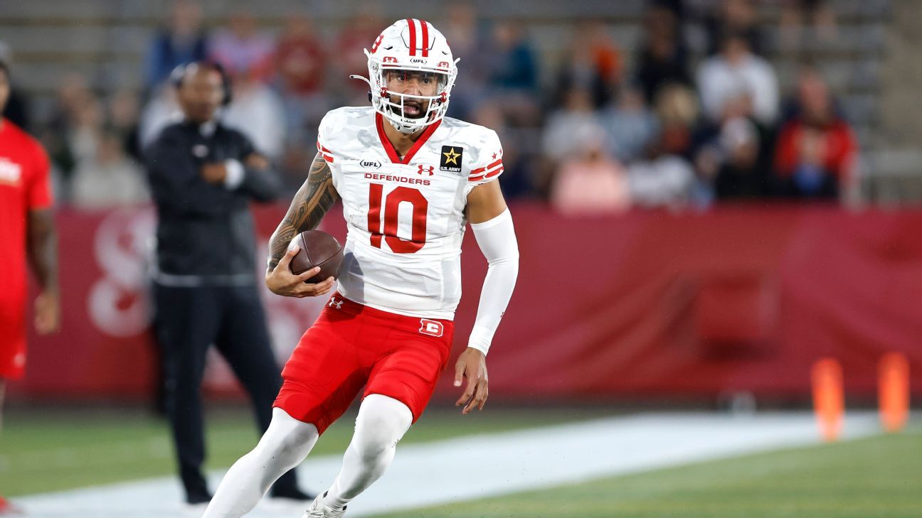 2024 UFL Week 5 odds lines, spreads, QBs ESPN