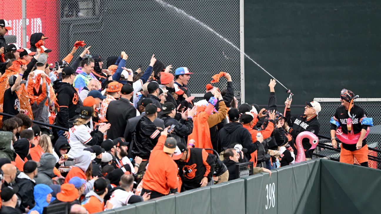 Big splash: O's rally after owner joins 'Bird Bath'