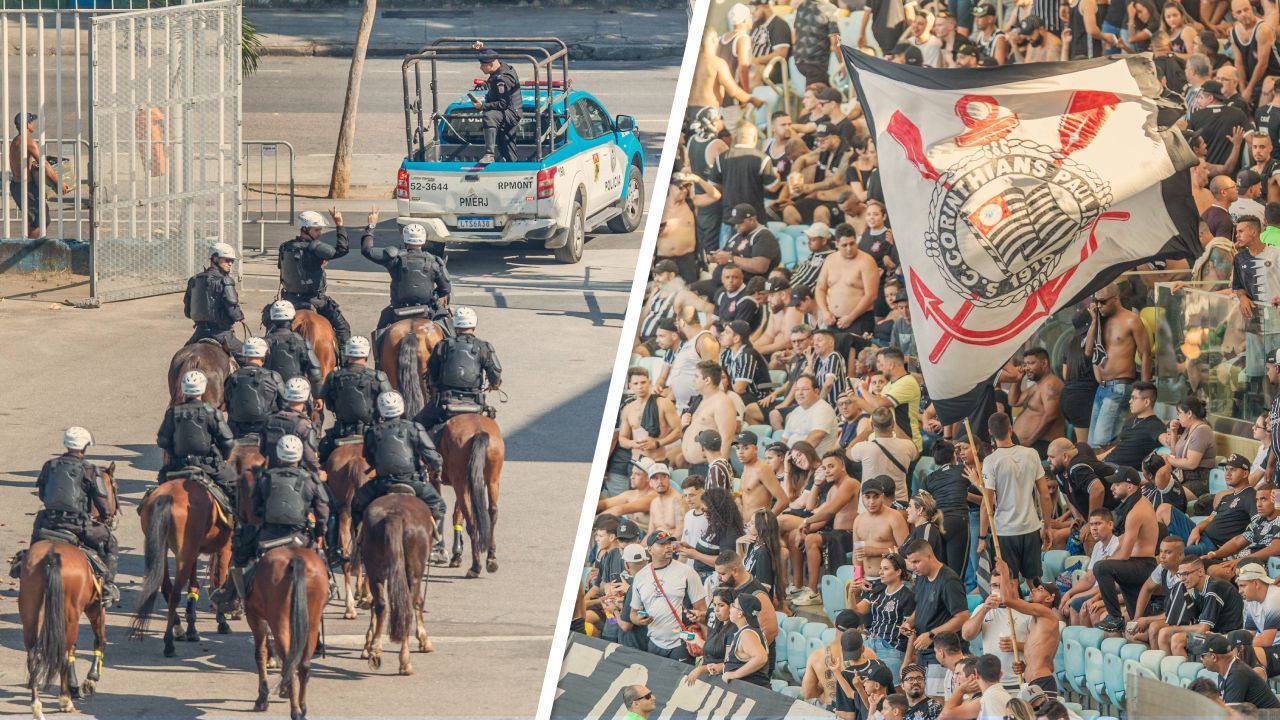 Confusão e tumulto marcam entrada de torcida do Corinthians no Maracanã