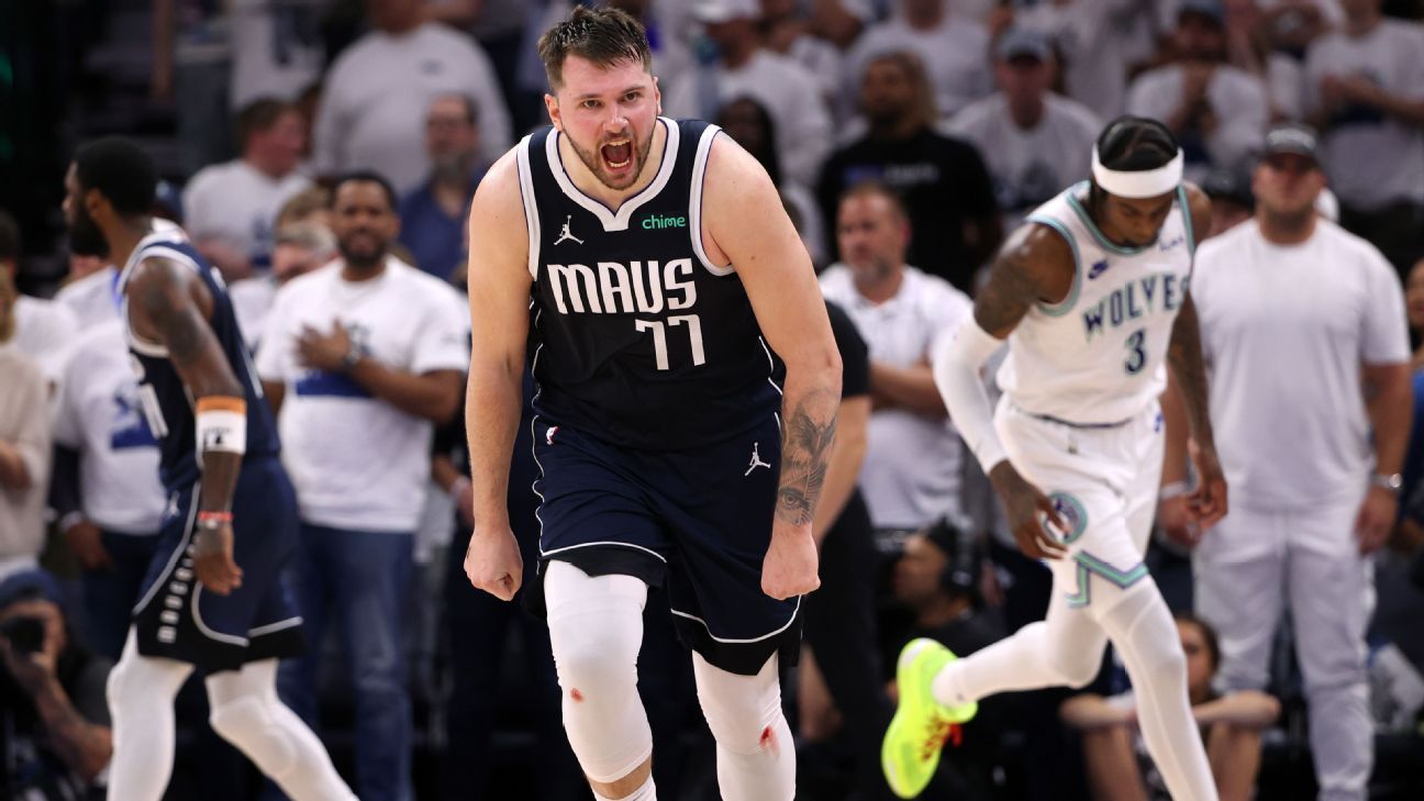 Luka takes over late as Mavs win Game 1 in thriller