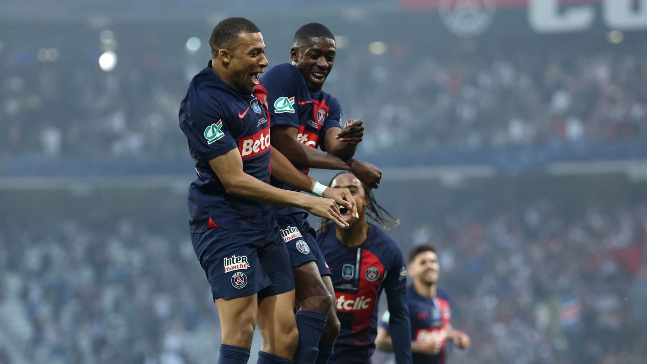 Le PSG est champion de la Coupe de France lors du dernier match de Mbappé pour le club